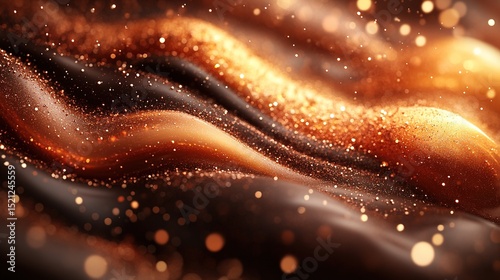 Swirls of Chocolate and Caramel Elegance