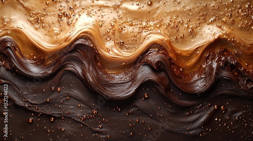 Swirls of Chocolate and Caramel Elegance