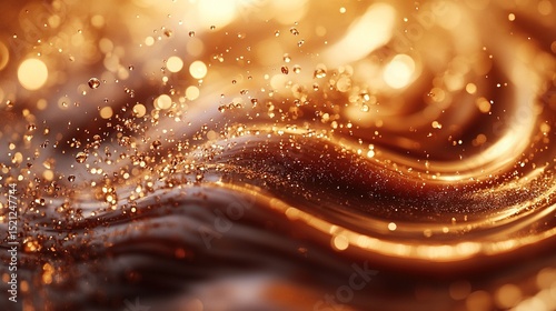 Swirls of Chocolate and Caramel Elegance