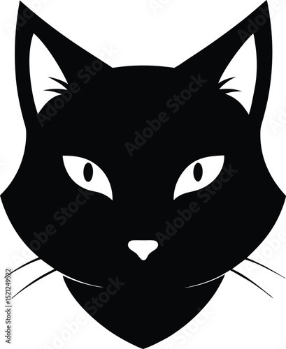 black cat head