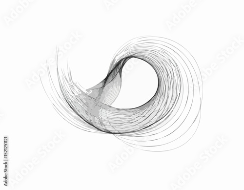 Ethereal Abstract Lines Creating a Whirlwind of Emotions and Movement