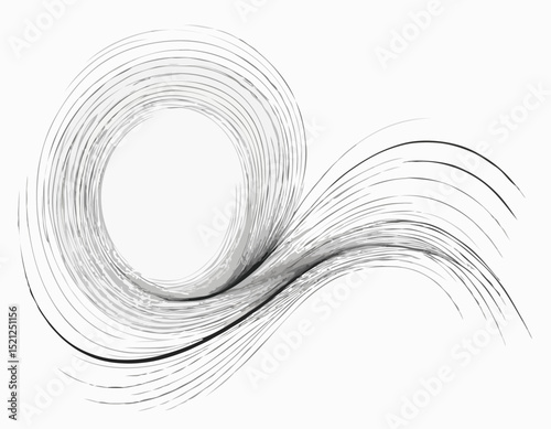 Ethereal Abstract Lines Creating a Whirlwind of Emotions and Movement