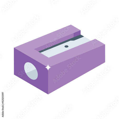 Grab this isometric icon of dual blade sharpener tool