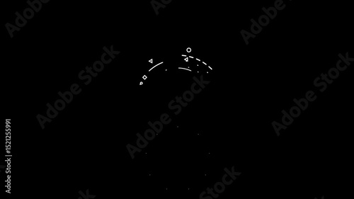 Circle burst and  fireworks explosion line shape blast for Video Decoration black Screen Background 4K, fireworks, celebrate, explosion, festival, festive, exploding, explode, burst, circle. 4k