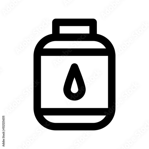 Syrup icon. Great for pharmacy apps or health education UI.