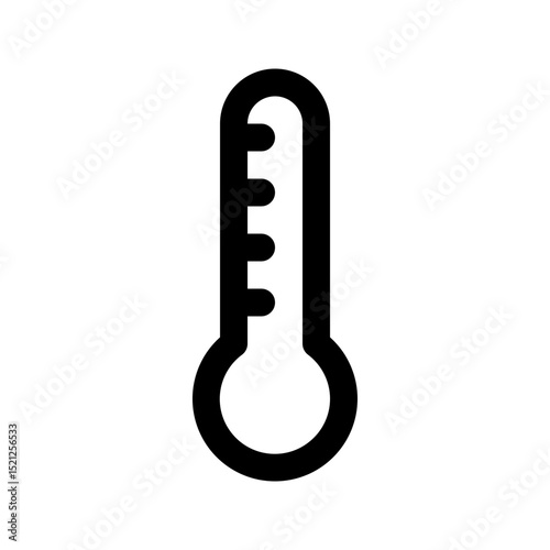 Thermometer icon. Great for health apps, fever tracking, or UI.