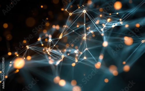Artificial intelligence visualized as glowing neural network intercepting cyber threats in real time, ideal for smart security and tech defense concept visuals