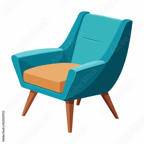 armchair isolated on white