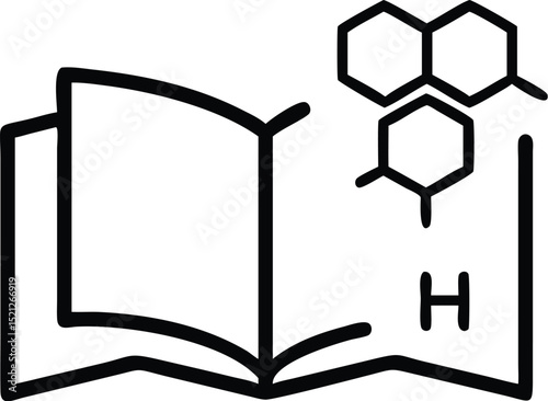 Chemistry textbook illustration for science education and molecular structure learning resource