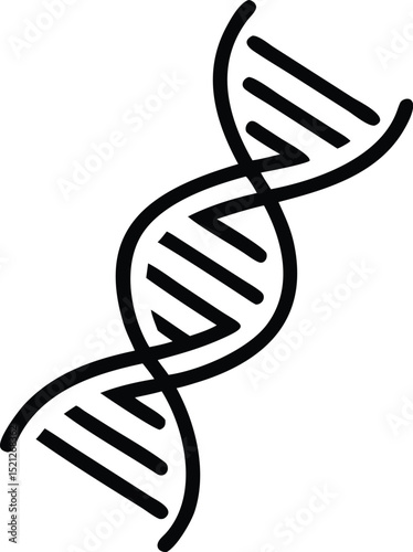 Dna helix structure genetic code biology science molecule double helix deoxyribonucleic acid icon