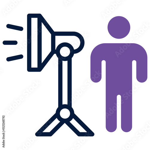 Studio Lighting Setup Icon
