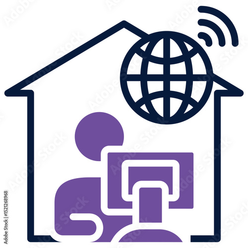 Remote Work Icon