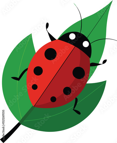 ladybug on green leaf