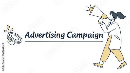 Advertising Campaign – Creative Marketing Strategy Illustration