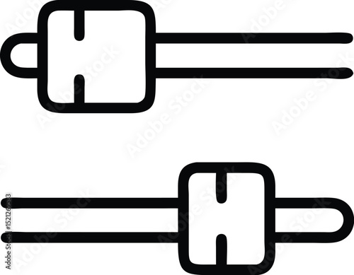 Illustration of audio equalizer slider control panel for music sound adjustment vector graphic
