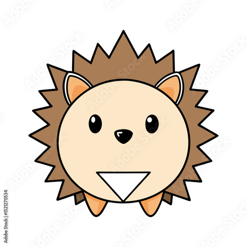 Adorable cartoon hedgehog illustration cute animal design