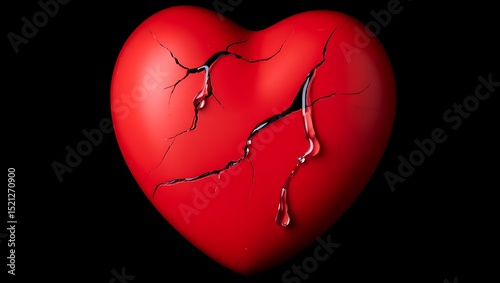 Broken Heart A Visual Representation of Heartache and Emotional Pain