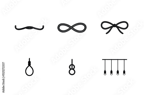 vector illustration of a set of abstract music icons