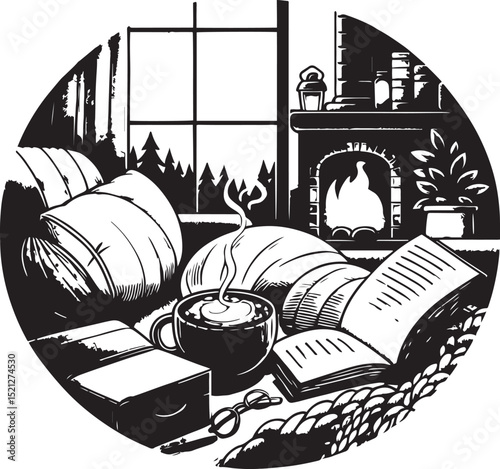 Relaxing Lazy Day Scene with Warm Element