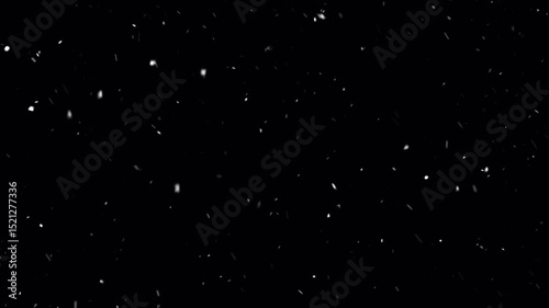 Smooth and cozy realistic snow effect overlay for winter and romantic video editing