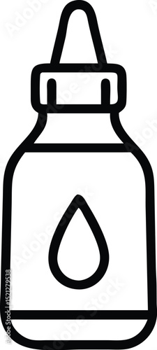 Medicine bottle eye dropper liquid solution medical healthcare treatment pharmaceutical product