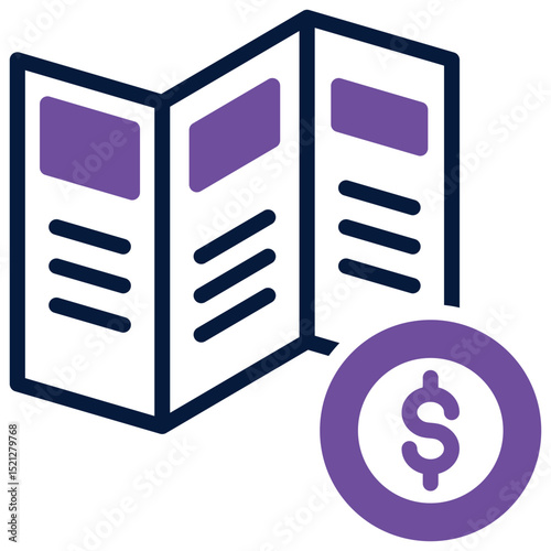 Financial Brochure Icon