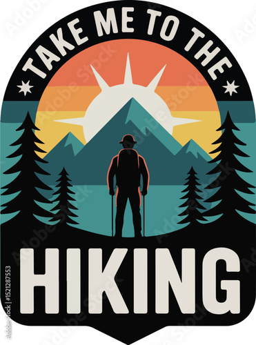 take me to the hiking t-shirt graphic