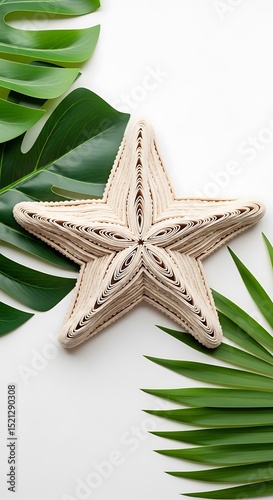 Starfish paper craft diy tutorial quilling design summer beach tropical leaves creative handmade art project