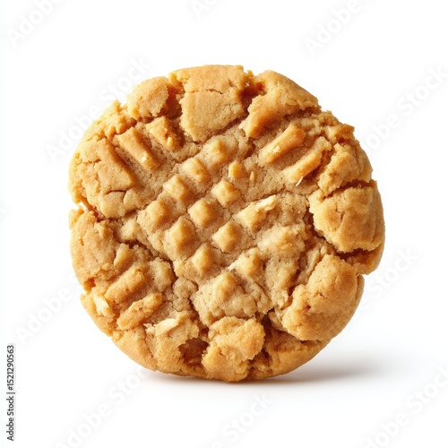 Wallpaper Mural Peanut butter cookie isolated on clean white background Torontodigital.ca