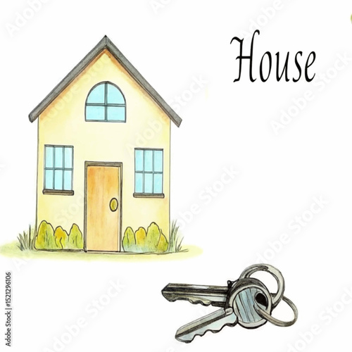 Charming house with key.