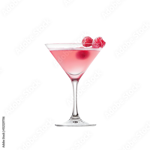 Chilled pink cocktail in a glass