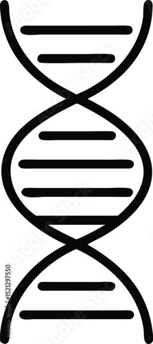 Dna helix structure genetic code biology science molecule biomedical research illustration vector