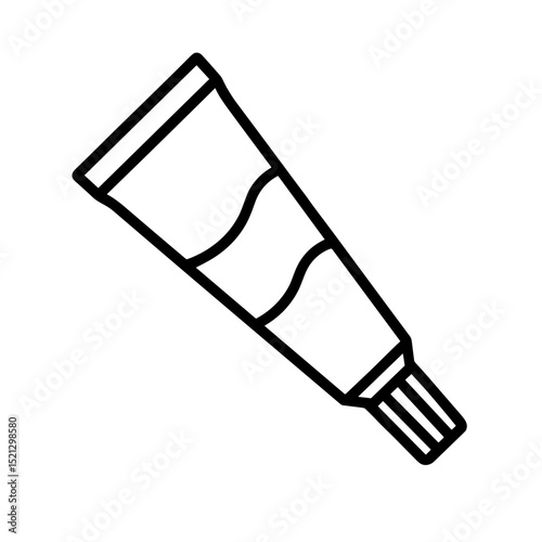 Lip gloss tube outline icon