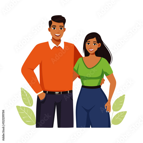 happy young couple