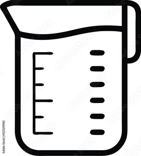 Measuring cup vector icon illustration for cooking baking and kitchen tools design element graphic 92
