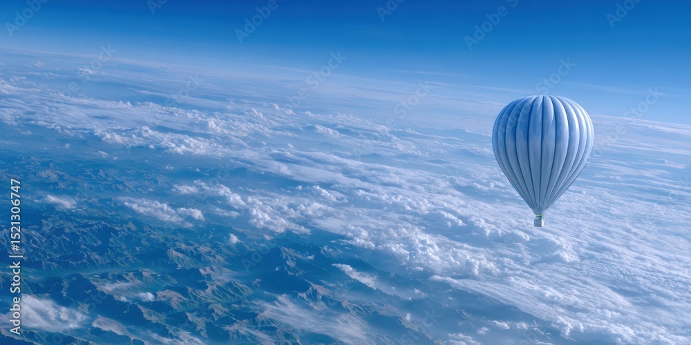 Obraz premium Floating balloon CO2 capture device image for environmental technology applications.