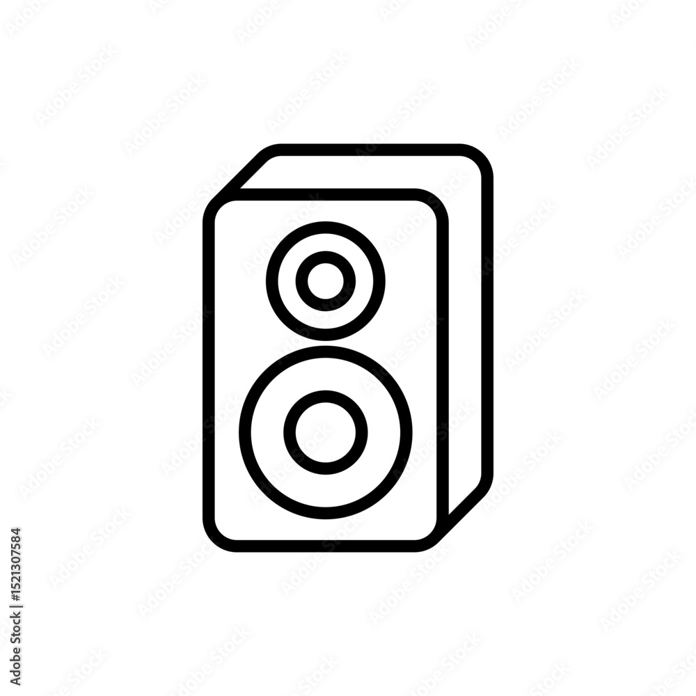 Vector illustration of an Sound System isolated on a white background Vector illustration of an Sound System isolated on a white background