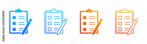 Criteria icon sheet multiple style collection