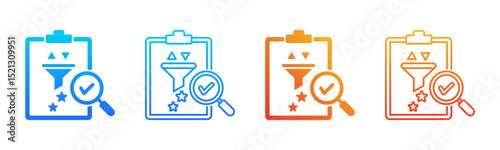 Refinement icon sheet multiple style collection