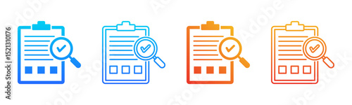 Assessment icon sheet multiple style collection