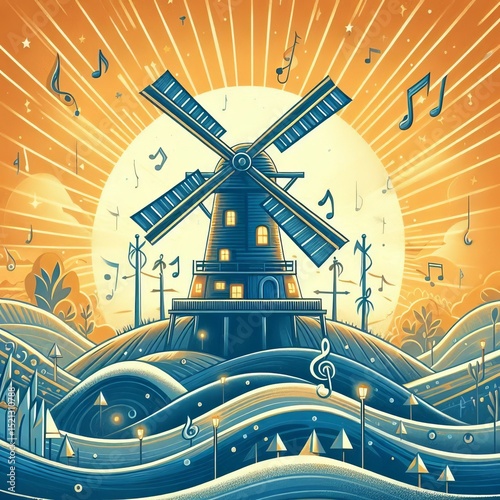 Singing as their blades turn