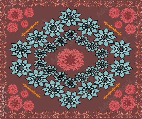 ornamental round lace pattern
