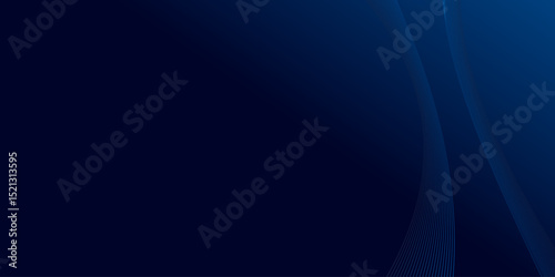 This is a dark blue gradient with abstract, curved lines on the right side, used to provide a modern aesthetic. It fades to a near-black in the left area.