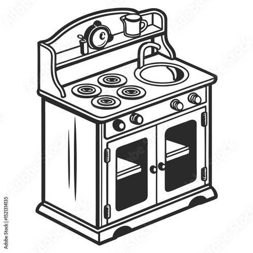 modern kitchen stove