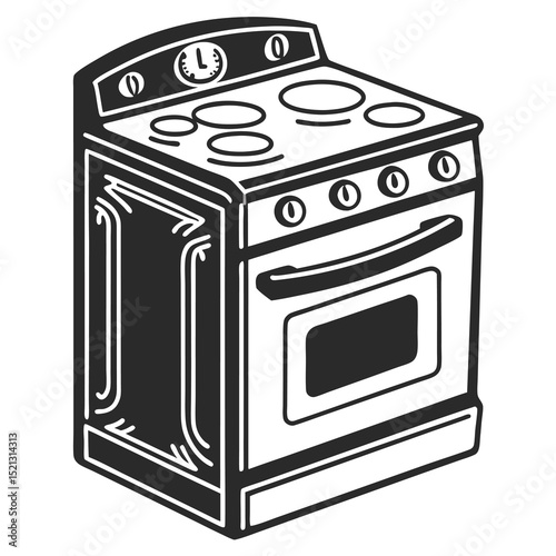 modern kitchen stove