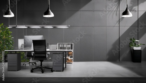 edgy gray office background