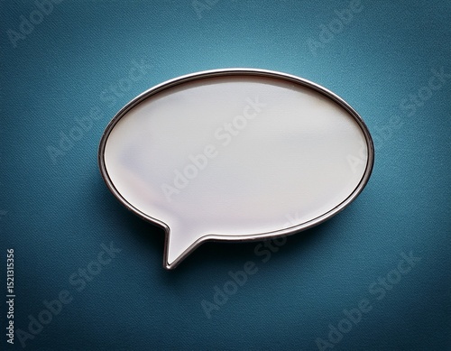blank speech bubble a symbol of communication and conversation