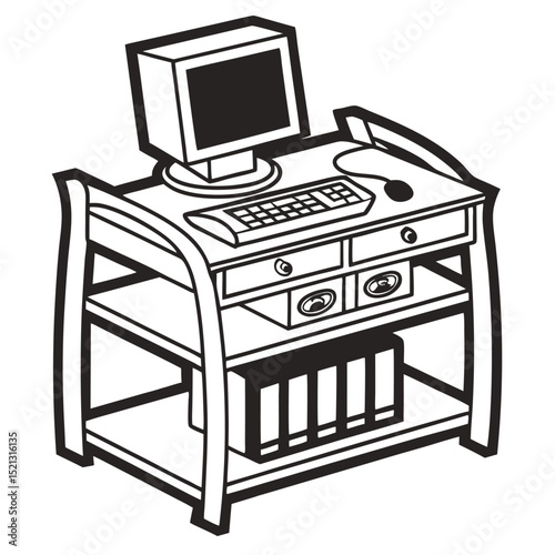 illustration of a printer