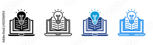 Learning icon sheet multiple style collection