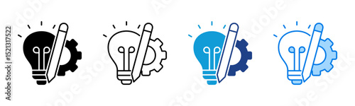Design icon sheet multiple style collection